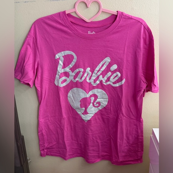 Barbie Tops - Barbie Pink and Silver T-Shirt